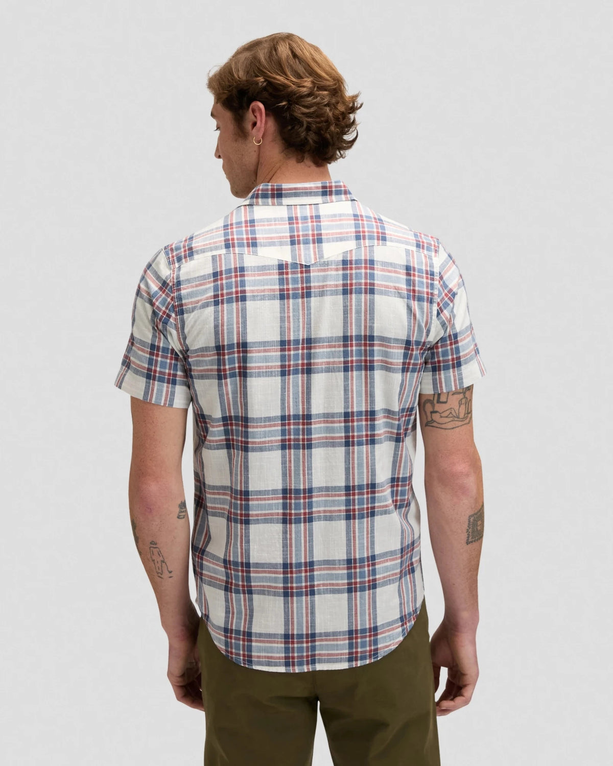 SS WESTERN SHIRT academy blue plaid | Bildmaterial bereitgestellt von SHOES.PLEASE.