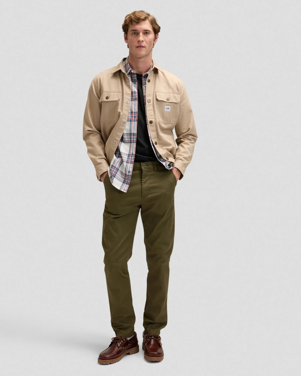 SS WESTERN SHIRT academy blue plaid | Bildmaterial bereitgestellt von SHOES.PLEASE.