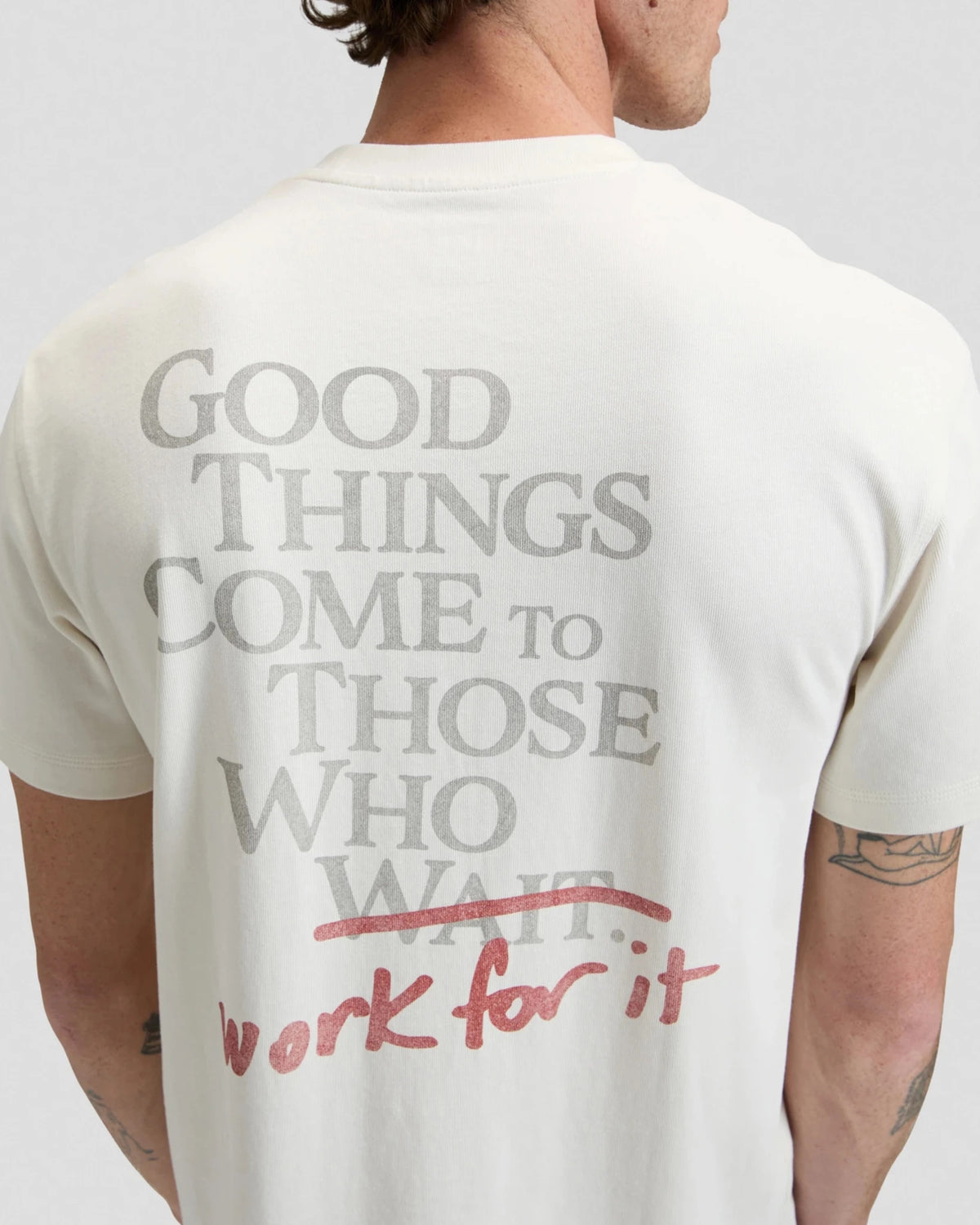 WW WORK FOR IT TEE natural | Bildmaterial bereitgestellt von SHOES.PLEASE.