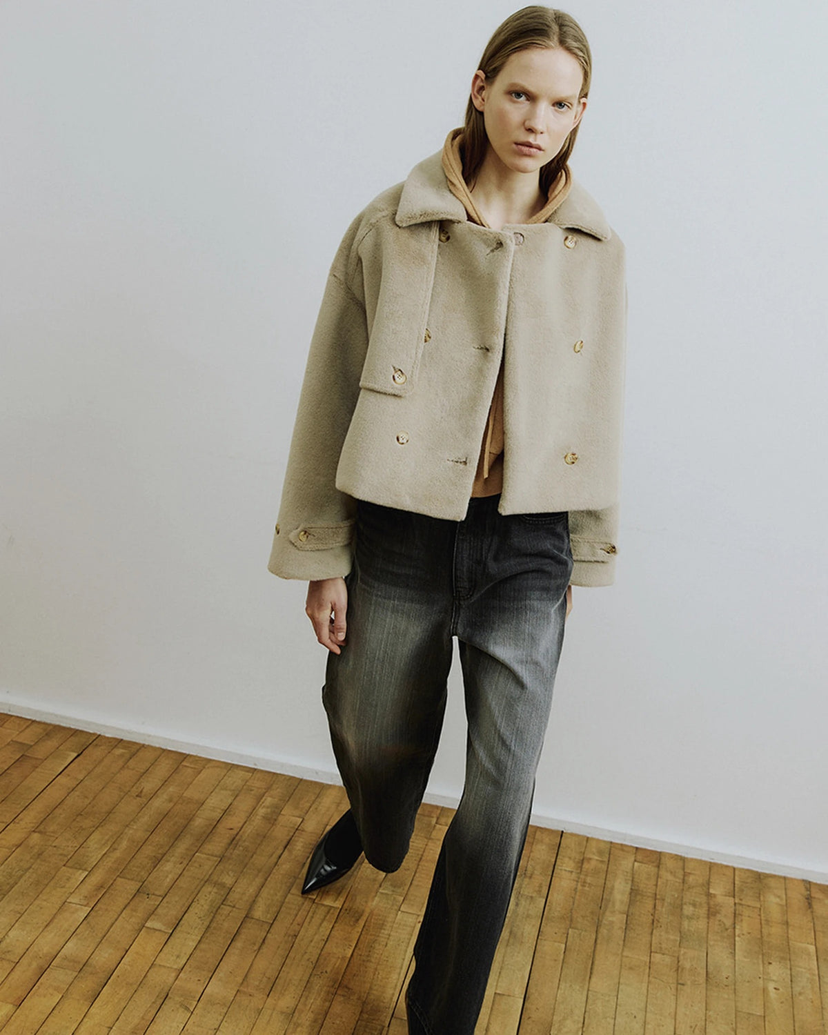Cley Cropped Trench Jacket mink | Bildmaterial bereitgestellt von SHOES.PLEASE.