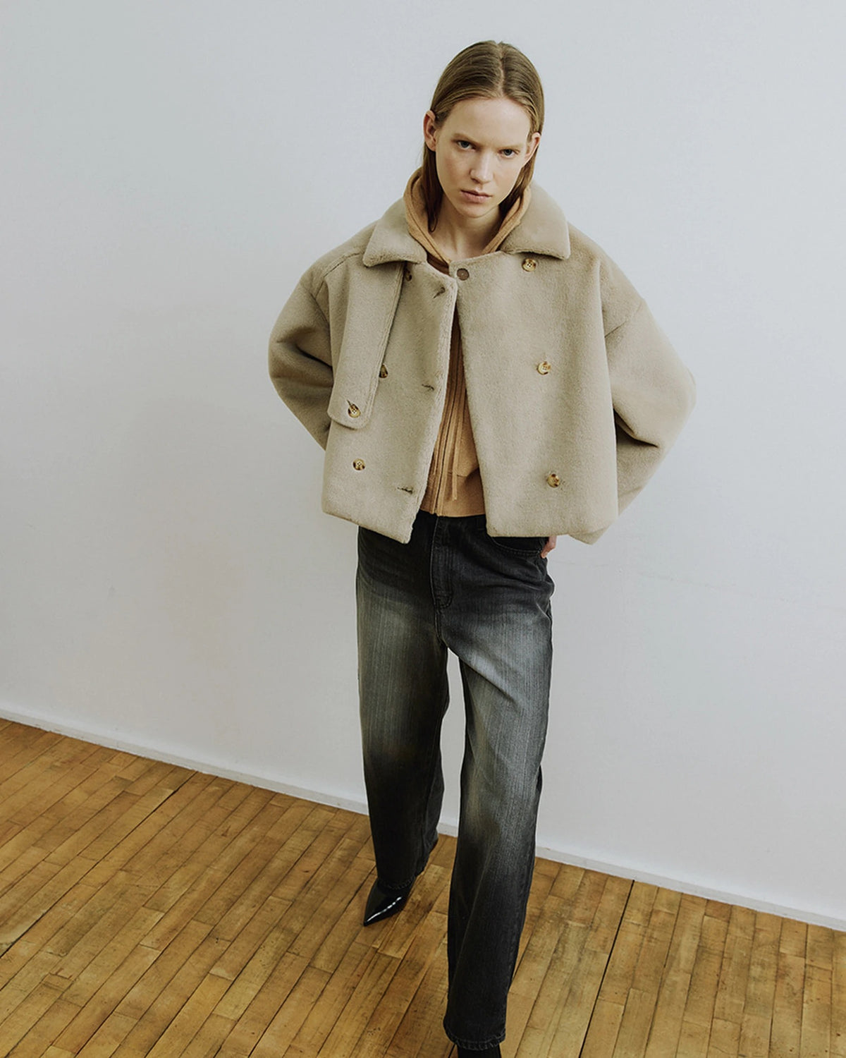Cley Cropped Trench Jacket mink | Bildmaterial bereitgestellt von SHOES.PLEASE.