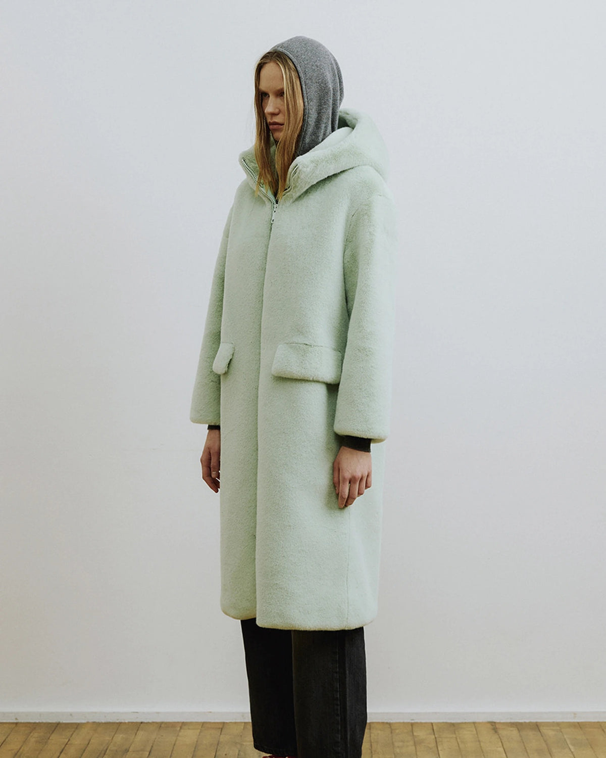 Comely L Hoody Zipup Coat lightmintgreen | Bildmaterial bereitgestellt von SHOES.PLEASE.