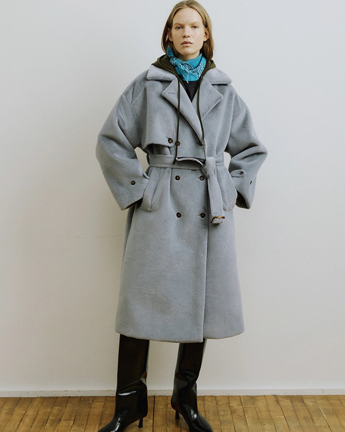 Jan Trench Coat steel | Bildmaterial bereitgestellt von SHOES.PLEASE.