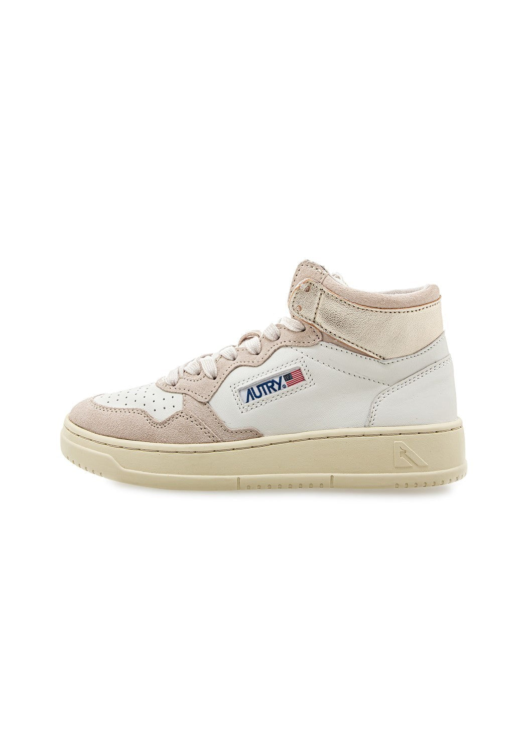 AUTRY 01 MID WOM GOAT/SUEDE platinum | Bildmaterial bereitgestellt von SHOES.PLEASE.