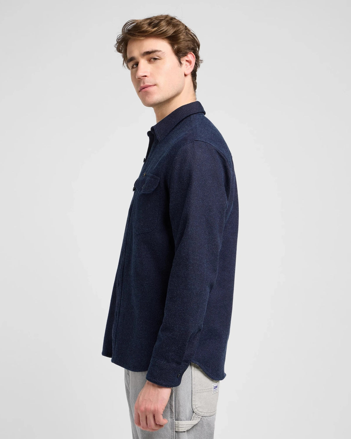 WORKWEAR SHIRT INDIGO JASPE | Bildmaterial bereitgestellt von SHOES.PLEASE.