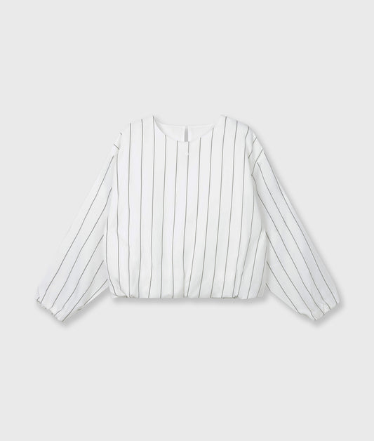 Balloon Blouse Pinstripe ecru
