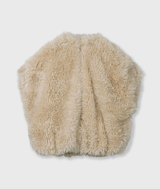 Fluffy Gilet pearl