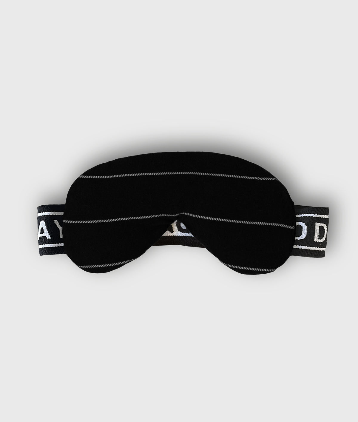 Fleece Eye Mask Stripes black | Bildmaterial bereitgestellt von SHOES.PLEASE.