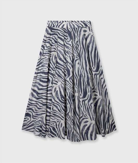 Wide Skirt Zebra Voile light vanilla