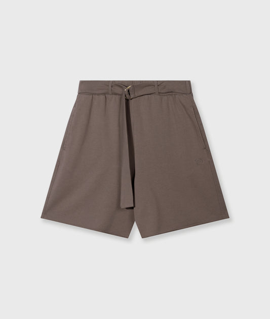 Belted Shorts Fleece moonrock