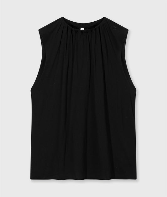 Pleated Top Jersey black
