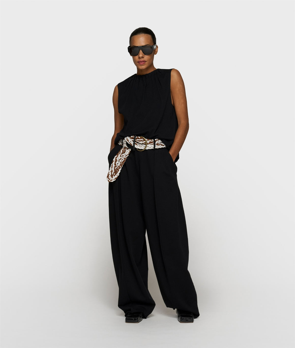 Pleated Top Jersey black | Bildmaterial bereitgestellt von SHOES.PLEASE.