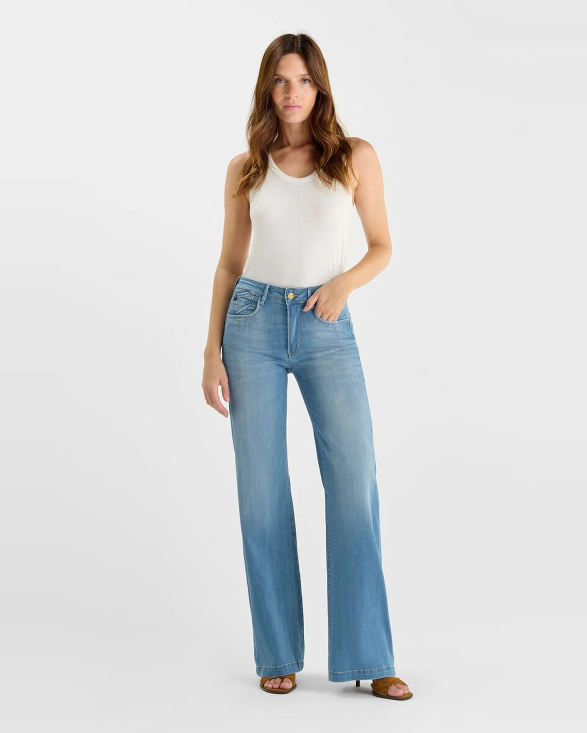 Femme JEAN PULP HIGH FLARE AXIS blue | Bildmaterial bereitgestellt von SHOES.PLEASE.