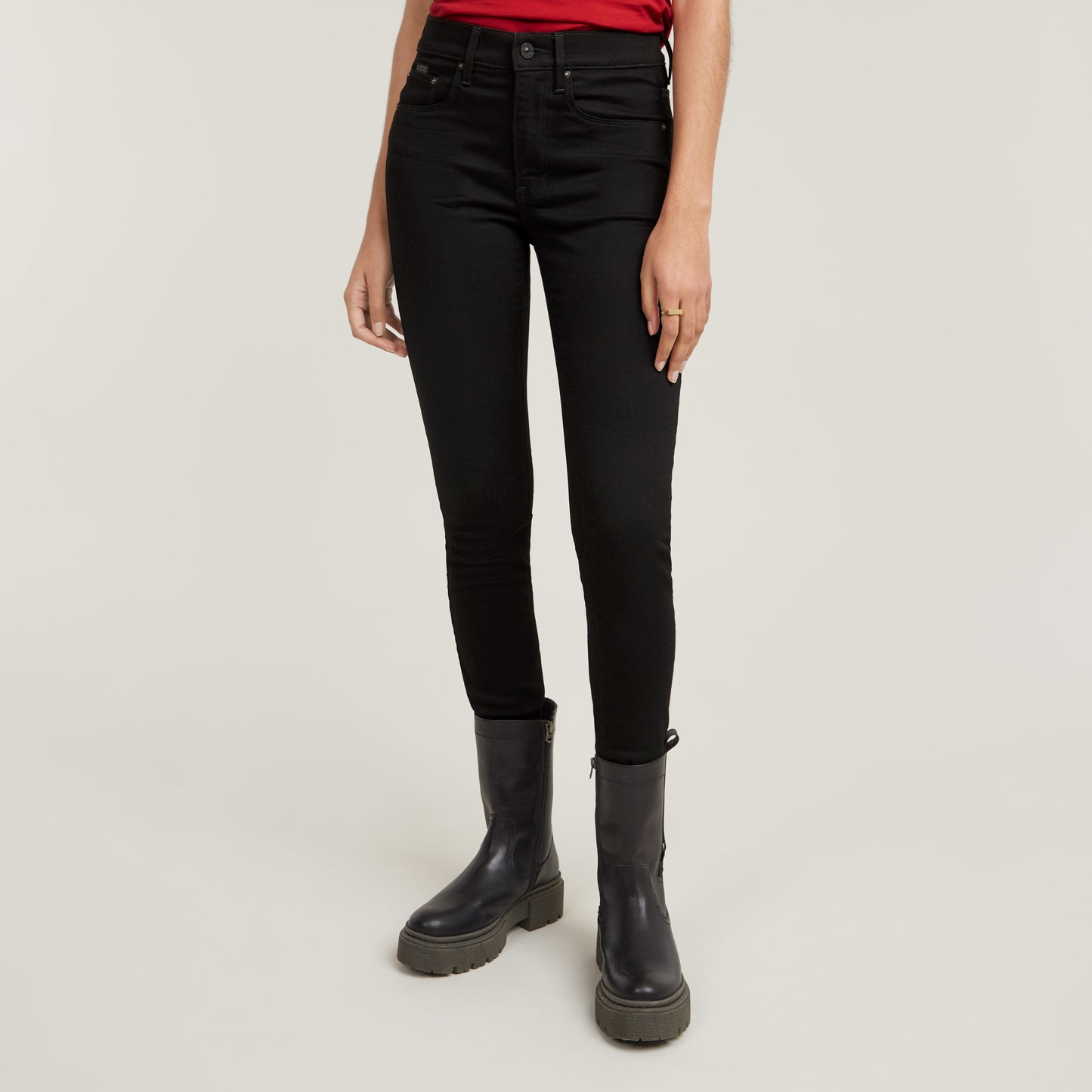 3301 Skinny Wmn Elto nero blk f superstretch o pitch black | Bildmaterial bereitgestellt von SHOES.PLEASE.