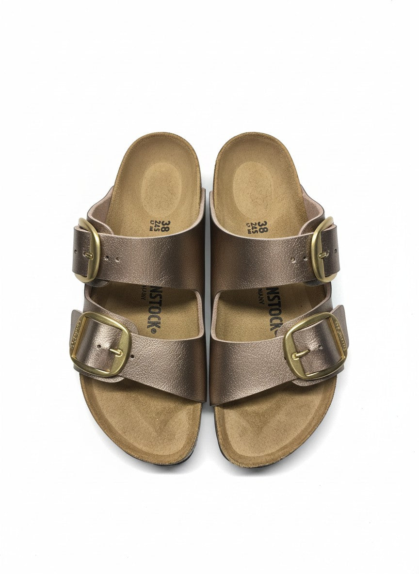 Arizona Big Buckle Birko-Flor Women Narrow graceful taupe | Bildmaterial bereitgestellt von SHOES.PLEASE.