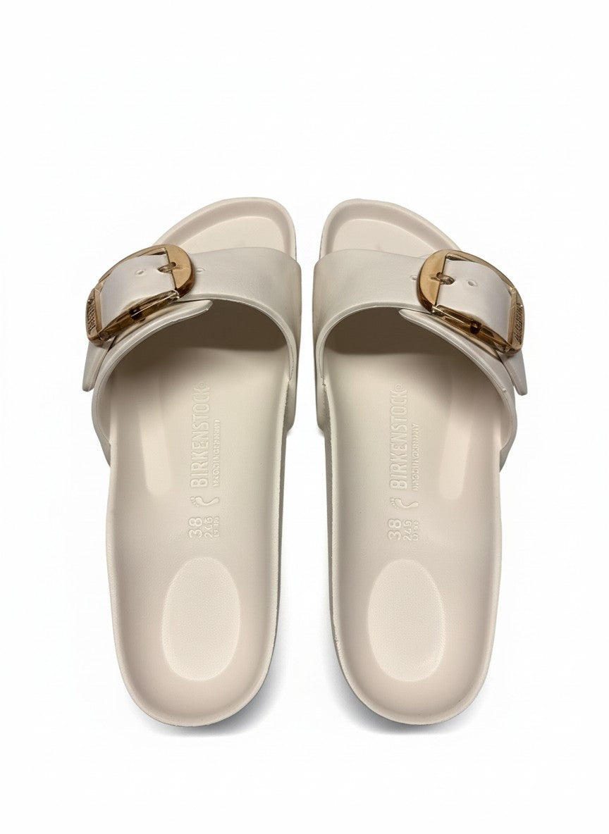 Madrid Big Buckle EVA Women Narrow eggshell | Bildmaterial bereitgestellt von SHOES.PLEASE.
