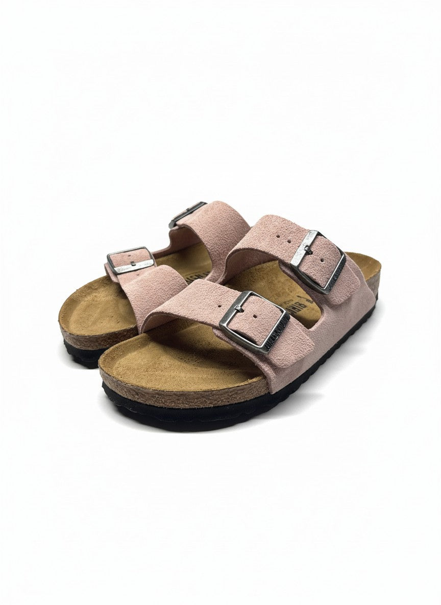 Arizona Suede Leather Unisex Narrow pink clay | Bildmaterial bereitgestellt von SHOES.PLEASE.