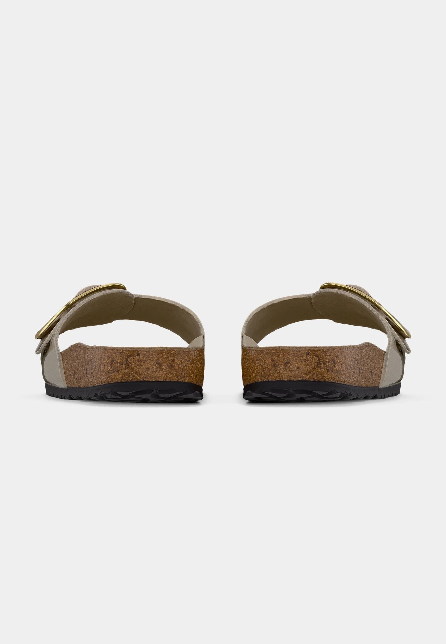 Madrid Big Buckle Natural Leather Patent Women Narrow high-shine oyster | Bildmaterial bereitgestellt von SHOES.PLEASE.