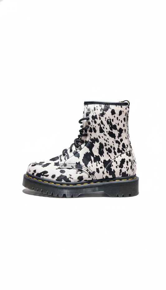 1460 Bex Print Hair On cream+black dalmatian
