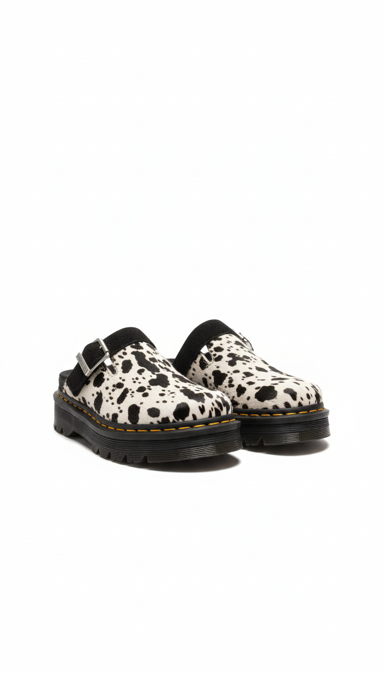 Zebzag Mule Print Hair On cream+black dalmatian | Bildmaterial bereitgestellt von SHOES.PLEASE.