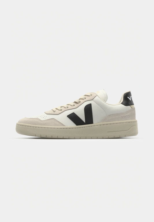 V-90 O.T. LEATHER WHITE black
