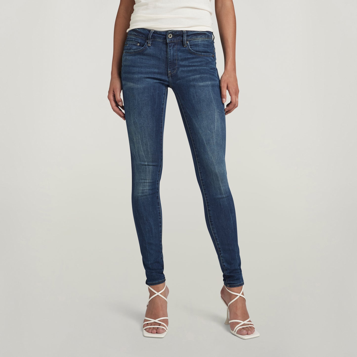 Midge Zip Mid Skinny Wmn dk.aged | Bildmaterial bereitgestellt von SHOES.PLEASE.