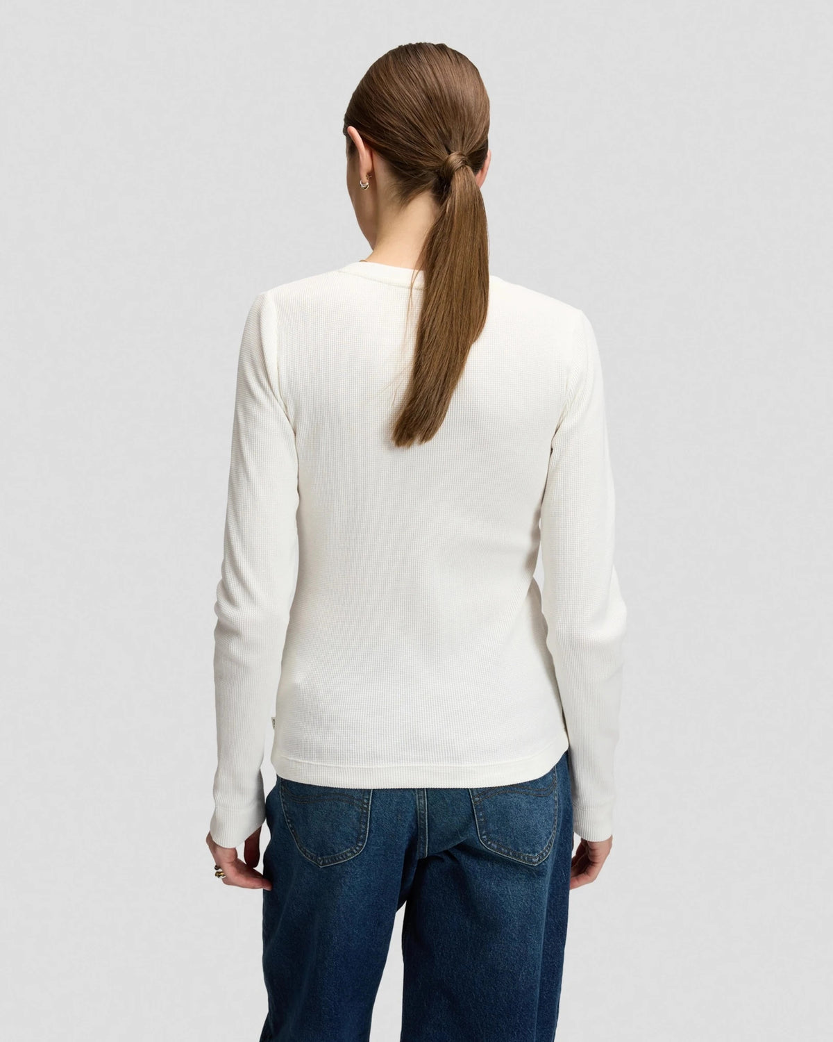 LS WAFFLE HENLEY ecru | Bildmaterial bereitgestellt von SHOES.PLEASE.