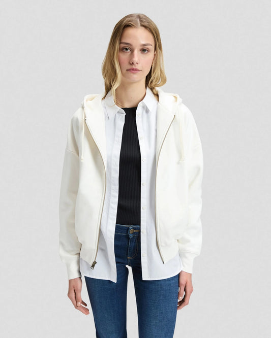 CORE ZIP THROUGH ecru
