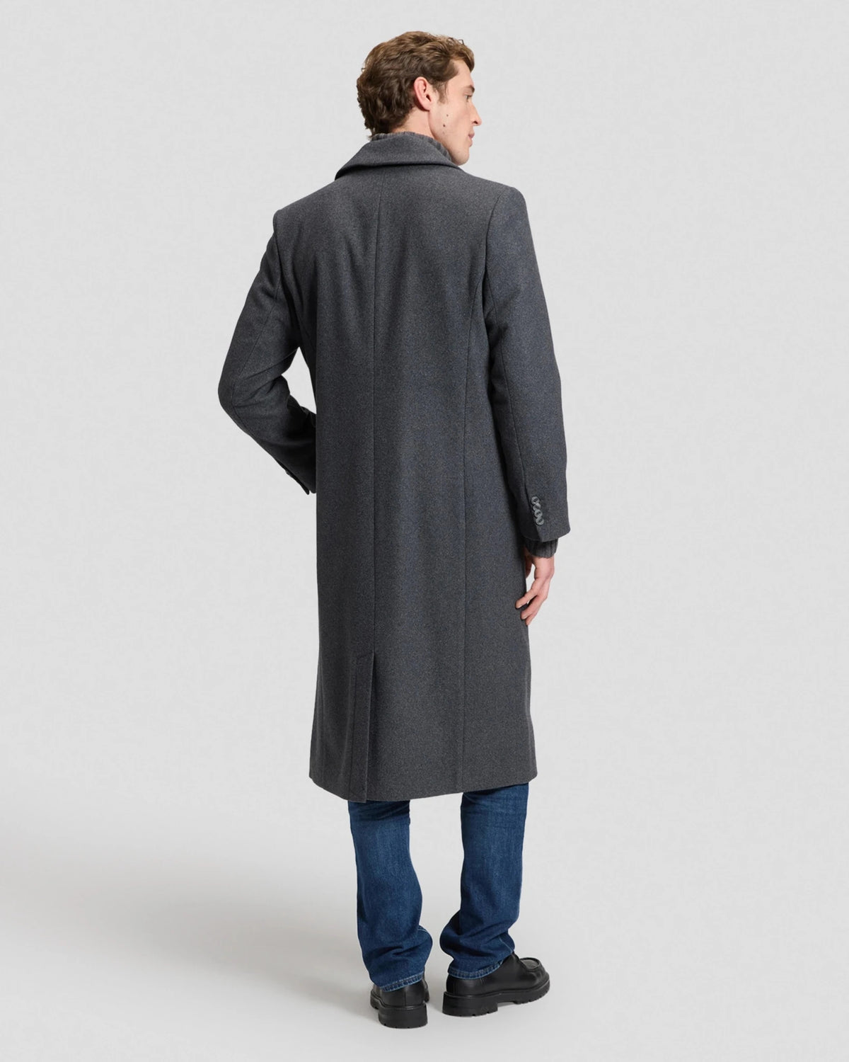 LONG WOOL CAR COAT heather grey | Bildmaterial bereitgestellt von SHOES.PLEASE.