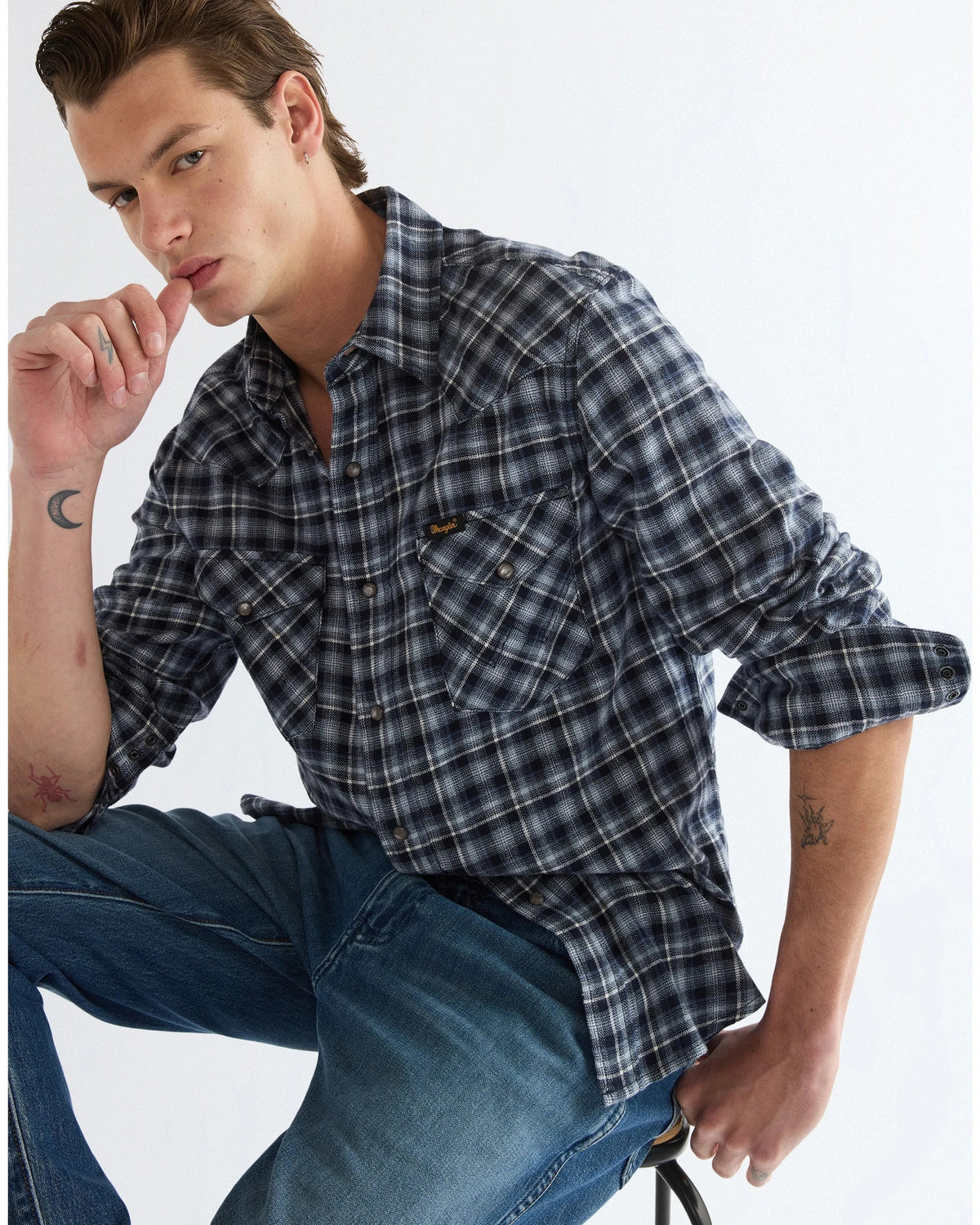 WESTERN SHIRT deep blue | Bildmaterial bereitgestellt von SHOES.PLEASE.