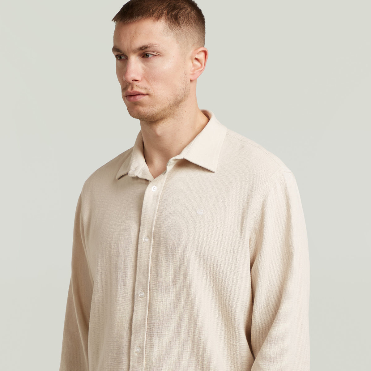 Clean Regular Shirt l\s white | Bildmaterial bereitgestellt von SHOES.PLEASE.