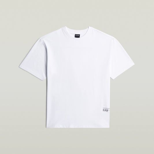 Back applique relaxed r t white