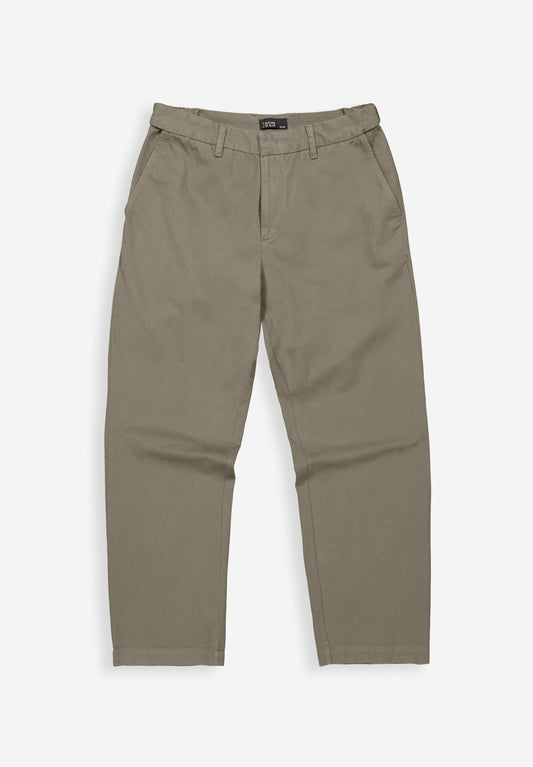 Lennox Straight Twill Trouser chestnut brown