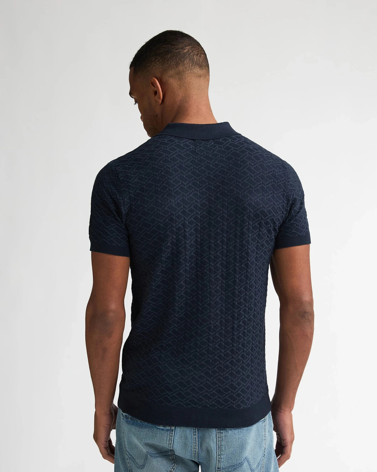 Men Knitwear Polo navy blue | Bildmaterial bereitgestellt von SHOES.PLEASE.