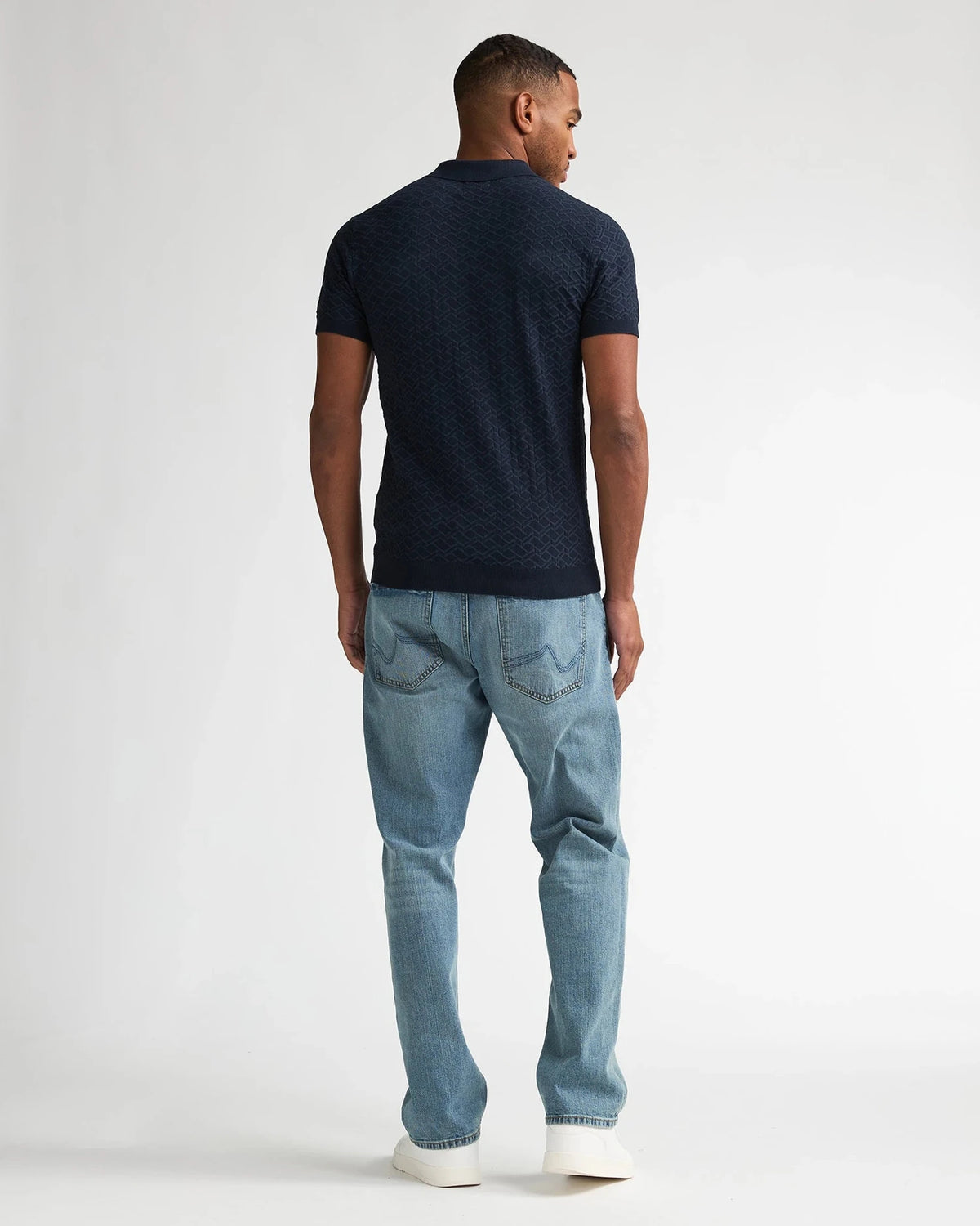 Men Knitwear Polo navy blue | Bildmaterial bereitgestellt von SHOES.PLEASE.