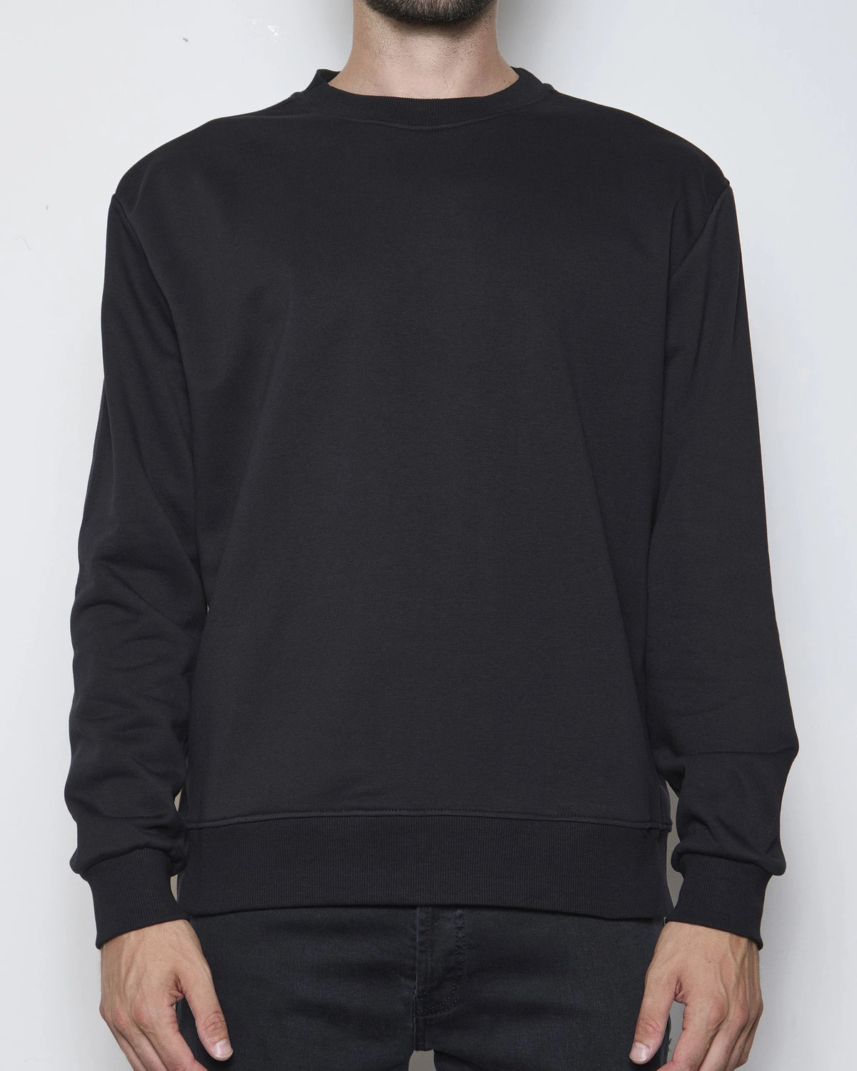 LES HOMMES LOGO SWEATSHIRT 261L04041 black | Bildmaterial bereitgestellt von SHOES.PLEASE.