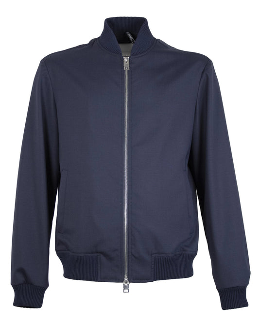 LES HOMMES WOOL BOMBER 261L02001 navy