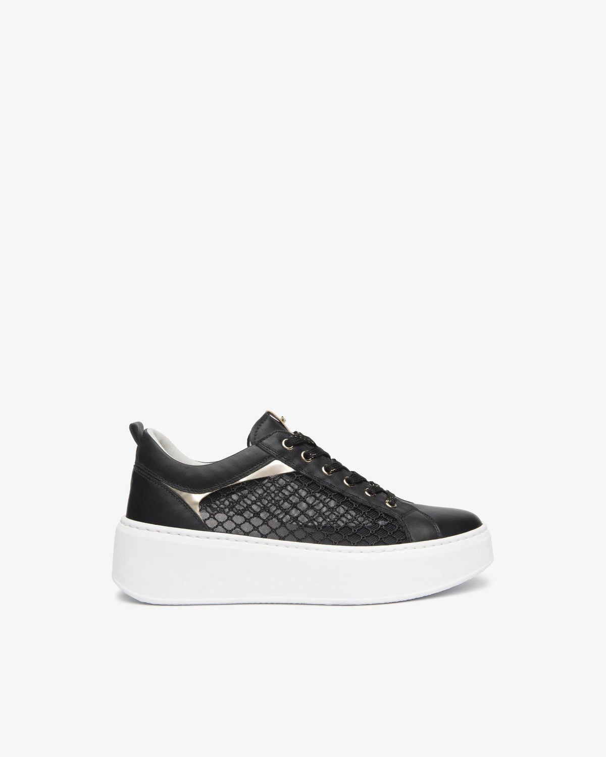 Guanto Nero T.Palladium Net Nero T.Brill Platino 6074 PU black | Bildmaterial bereitgestellt von SHOES.PLEASE.