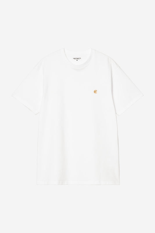 S/S Chase T-Shirt white/gold dunkel