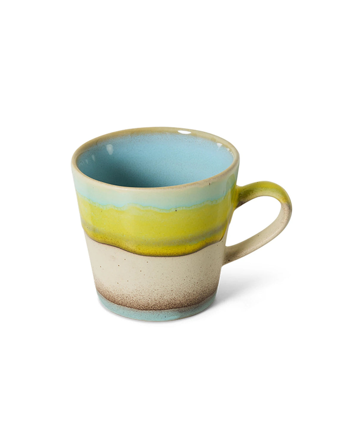 70s ceramics: americano mug, glint multicolour | Bildmaterial bereitgestellt von SHOES.PLEASE.