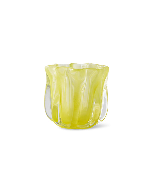 Coralla candle holder, lime yellow