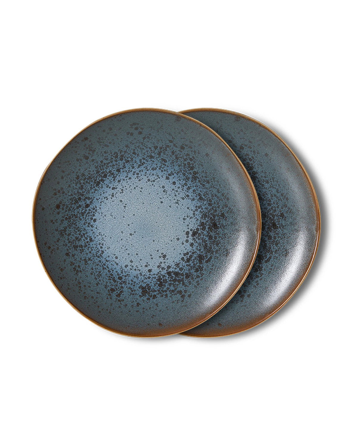 70s ceramics: dessert plate, mineral (set of 2) blue | Bildmaterial bereitgestellt von SHOES.PLEASE.