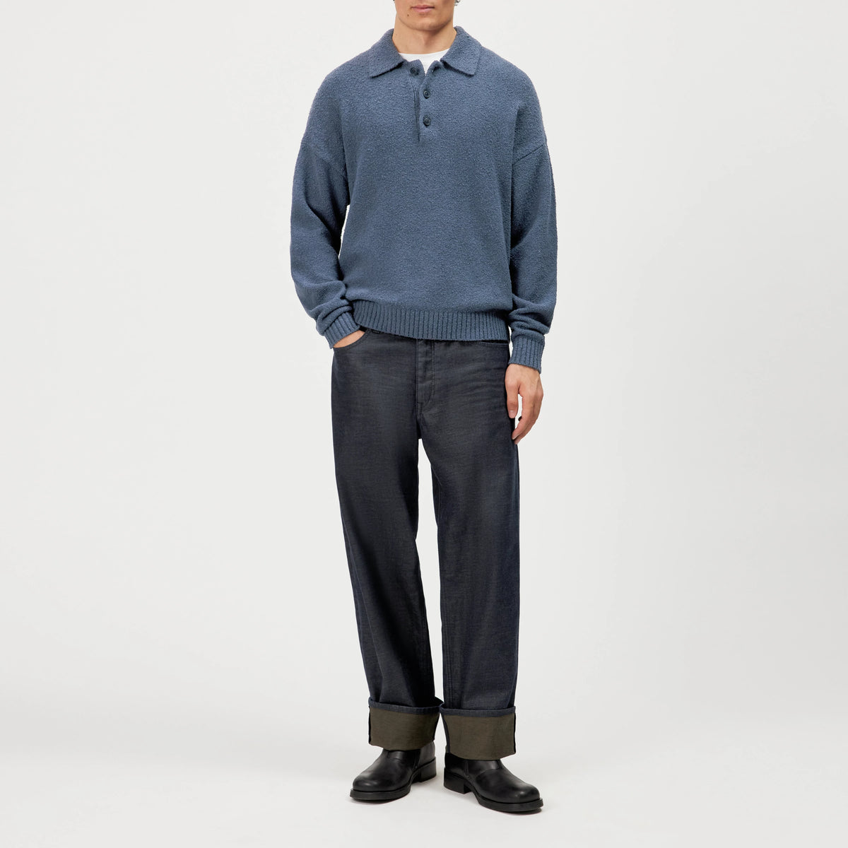 BEKKET MEN KNITWEAR blue 3200 | Bildmaterial bereitgestellt von SHOES.PLEASE.