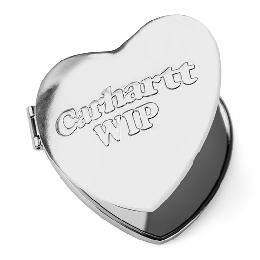 Heart Pocket Mirror silver