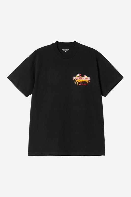 S/S Crab Paint T-Shirt black /---