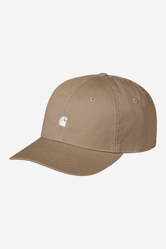 Madison Logo Cap leather / white /---