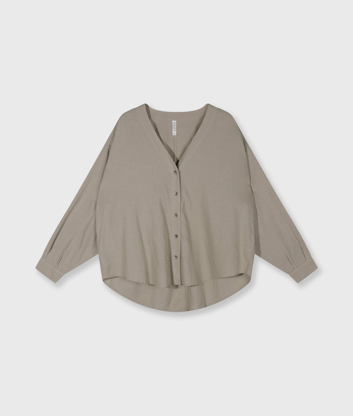 cotton linen blouse fog | Bildmaterial bereitgestellt von SHOES.PLEASE.