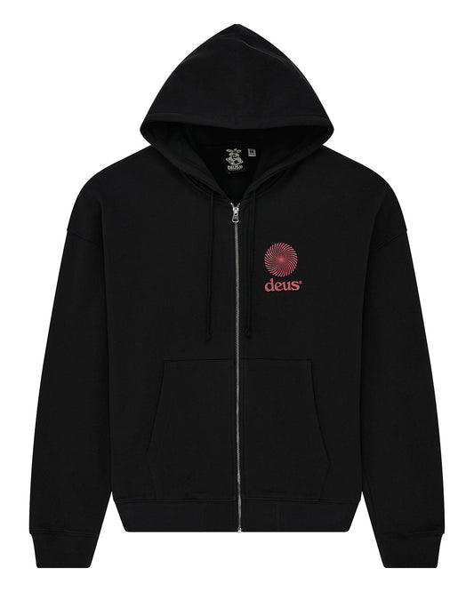 Strata Zip Hoodie blk