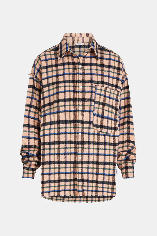Blouse orange check