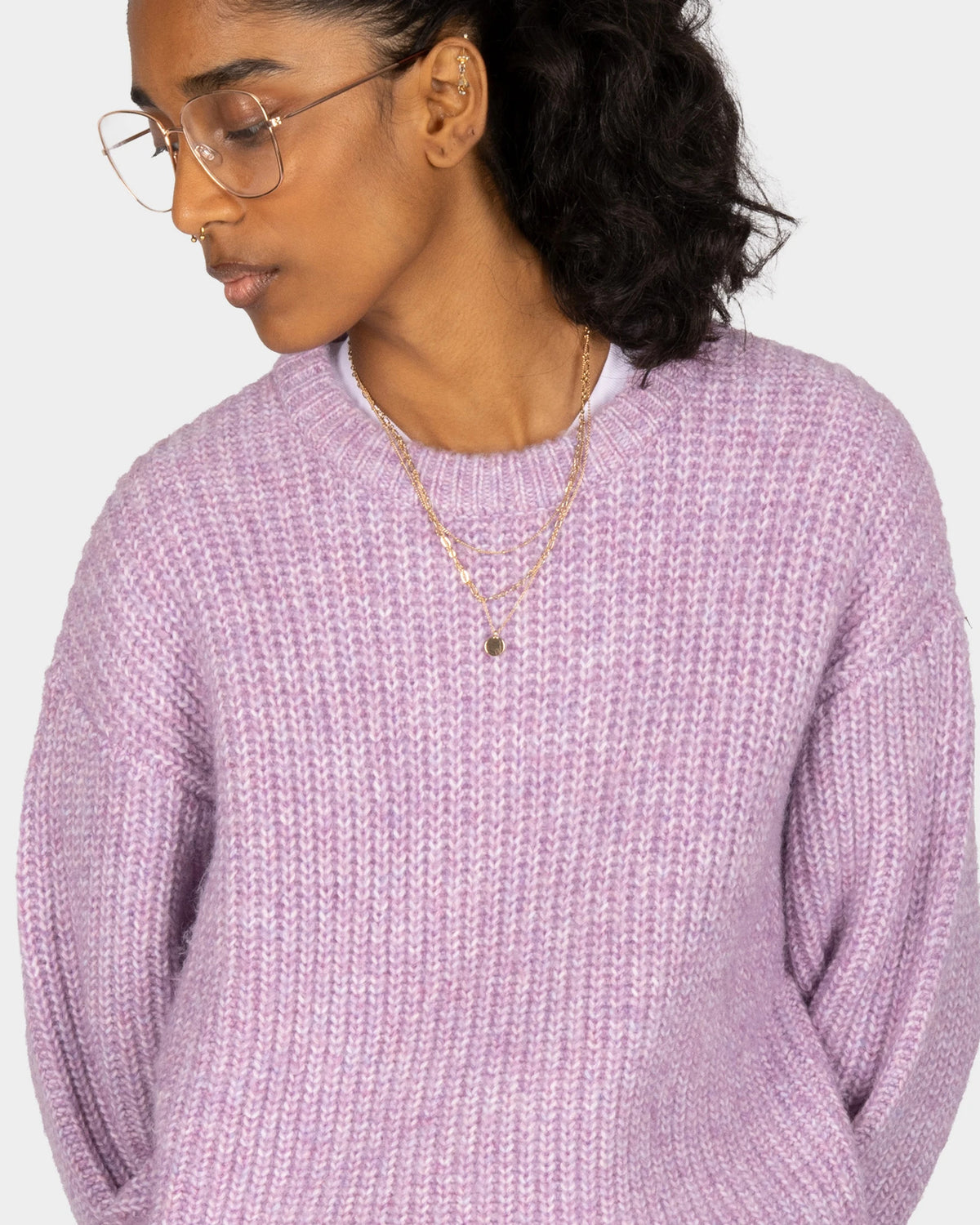 Hairiette Knit lila melange | Bildmaterial bereitgestellt von SHOES.PLEASE.